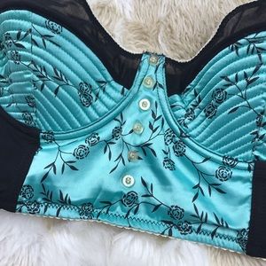 Intimates & Sleepwear - Teal bustier corset lingerie 36D Intimates & Sleepwear - Teal bustier corset lingerie 36D
